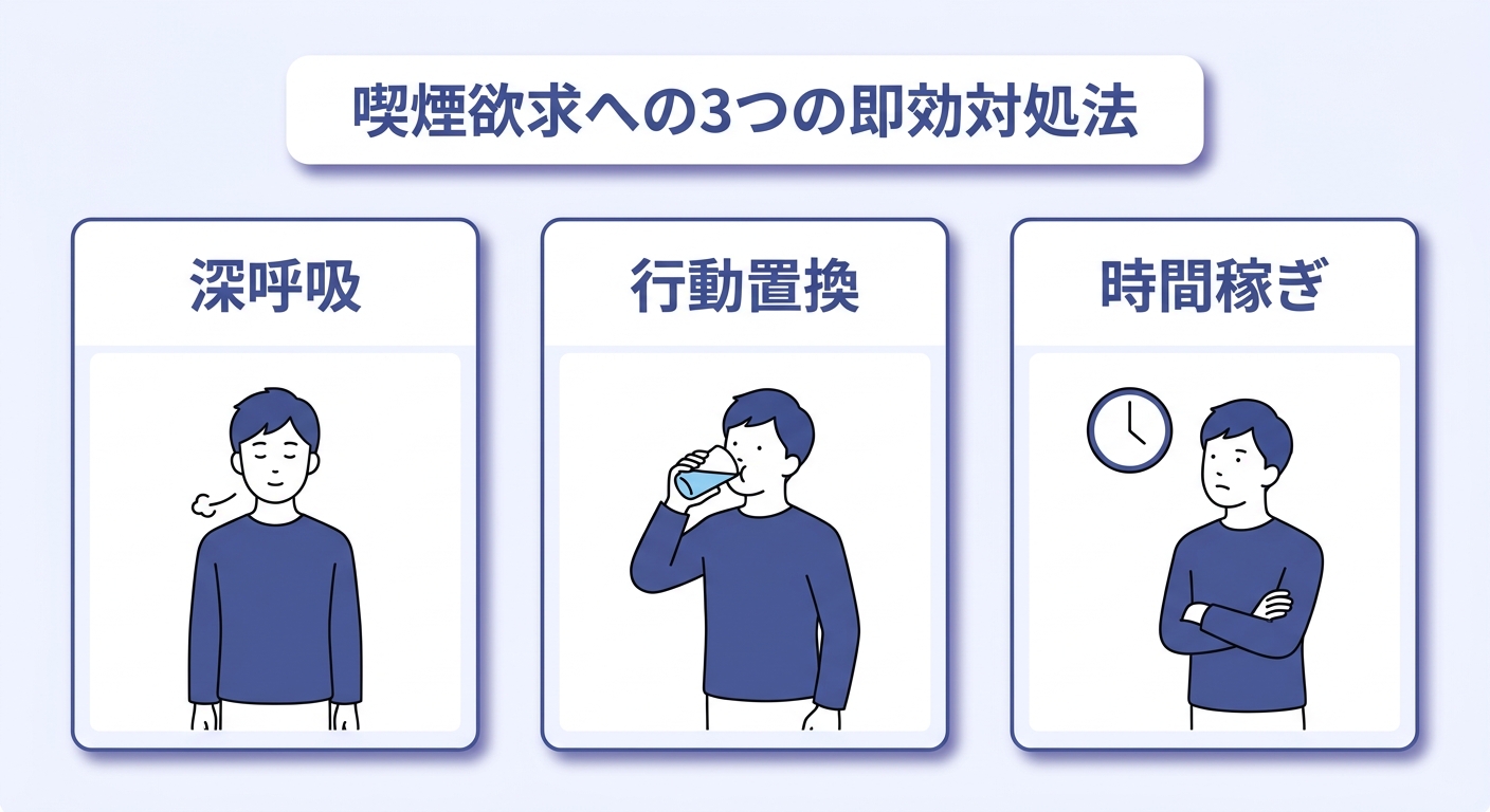 禁煙の離脱症状を乗り越えるための対処法